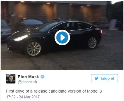 elon musk TESLA MODEL 3