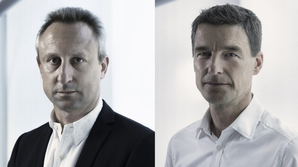 Solda;  Thomas Ingenlath, Volvo Tasarım Kıdemli Başkan Yardımcısı, Sağda;  Håkan Samuelsson, Volvo Cars CEO