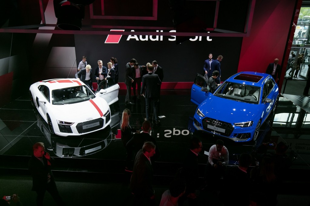 Audi press conference at the IAA in Frankfurt