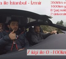 Tesla ile izmir – istanbul